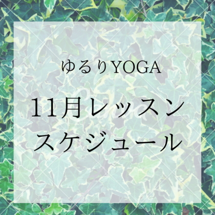 【11月 グループレッスン】